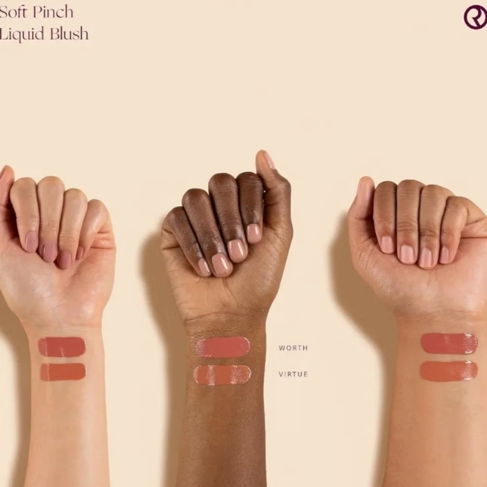 CLEARANCE! Rare Beauty Soft Pinch Dewy Liq Blush: Virtue Beige Peach 3.2ml NWOB